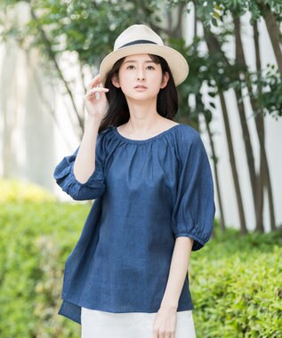 ONWARD Reuse Park 【23区】ブラウス春夏 ネイビー