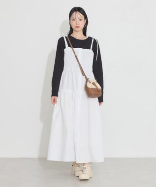 earth music&ecology ２ＷＡＹ釦リブプルオーバー Off White