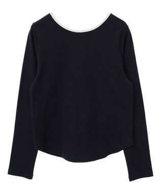 earth music&ecology ２ＷＡＹ釦リブプルオーバー Navy