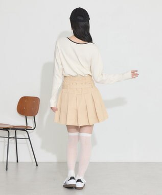 earth music&ecology ２ＷＡＹ釦リブプルオーバー Ivory