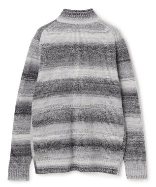 JOSEPH HOMME グラデーションメランジ　ニットカーディガン　 ライトグレー系