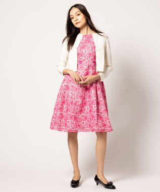 TOCCA LACE STREAM カーディガン オフ系