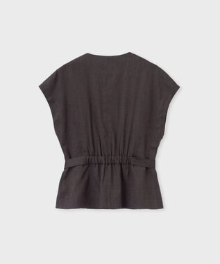 Paul Smith レーヨンリネン Vネックジレ ダークブラウン