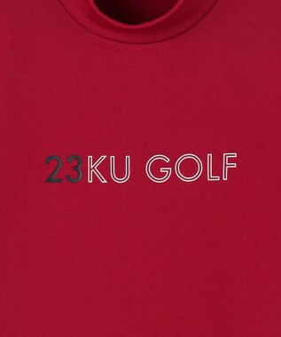 23区GOLF 【MEN】ストレッチ裏フリース モックネック レッド系