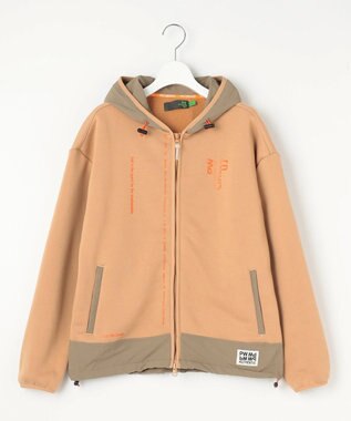 PW CIRCULUS 【WOMEN】裏毛ジップアップフーディー ベージュ系