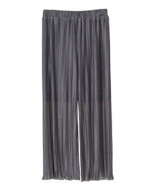 AMERICAN HOLIC ラメプリーツパンツ Charcoal Gray