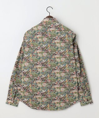 JOSEPH ABBOUD 【リバティー柄】プリントシャツ オリーブ系6