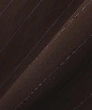 YECCA VECCA 【セットアップ対応】ストライプ柄ワイドパンツ Brown