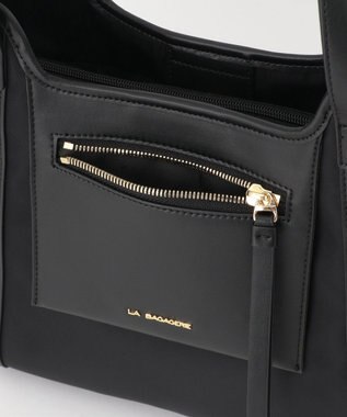 LA BAGAGERIE リサイクルレザー　フラップトート ブラック
