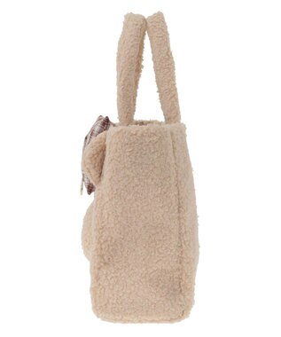 Maison de FLEUR リボンベアショルダートートバッグ Beige