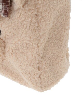 Maison de FLEUR リボンベアショルダートートバッグ Beige