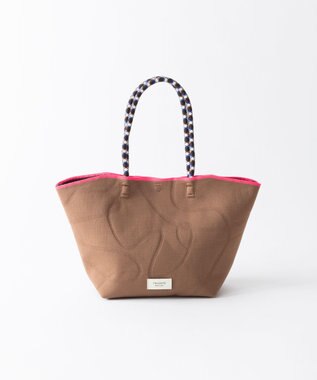 TRICOTE 【軽くて丈夫】バンピーリンクトートバッグ 87BROWN