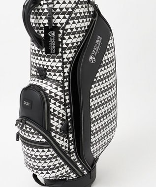 23区GOLF 【UNISEX】フラッグ総柄キャディバッグ　他と被らないデザイン ブラック系5