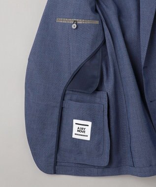 GOTAIRIKU 新クオリティ/KINGサイズ追加【洗える/シワになりにくい】タイワンタフタ  擬麻ジャケット ネイビー系