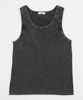 WEGO 【MLサイズ展開】リブタンクトップ ブラックその他