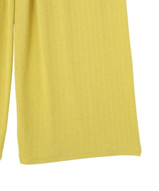 Green Parks シアーカットワイドパンツ Yellow