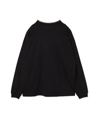 WEGO アクセ付きグラフィックT（LS） ブラック