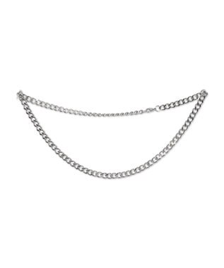 WEGO アクセ付きグラフィックT（LS） ブラック