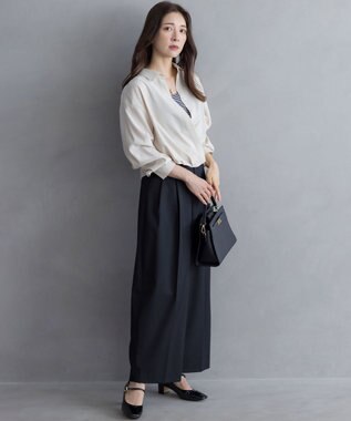 組曲 バウンディングシャーティングカシュクール ブラウス アイボリー系