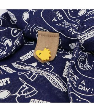 PET PARADISE スヌーピー パーカー 《デニム風》 中型犬 ネイビー