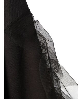 Green Parks ・ＳＵＧＡＲ　ＳＰＯＯＮ　チュールフリルプルオーバー Charcoal Gray