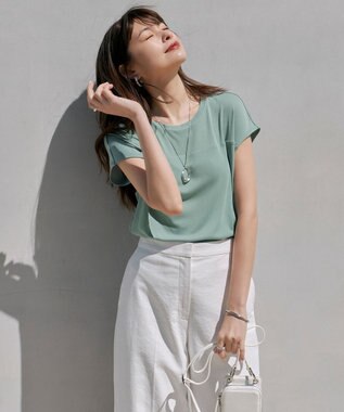 ICB 【WEB限定カラーあり・接触冷感・UVカット】PINION 半袖プルオーバー ティールグレー系