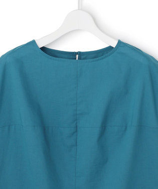J.PRESS YORK STREET 【WOMEN】コットンドロップショルダー ブラウス ダルブルー系
