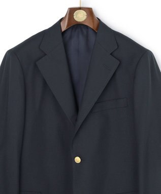 J.PRESS MEN 【定番 / 不朽の名作】ペピンメリノトロピカル ブレザー / 金釦 / 3B / 背抜き / Authentic-Fit ネイビー系