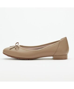 AcureZ オトナのリボンバレエ「母趾にやさしい美パンプス」 ダークベージュ