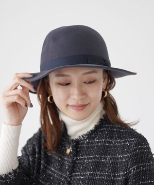 石田製帽 【UNISEX】ポルトガルラビットソフトフェルト オープンクラウン グレー