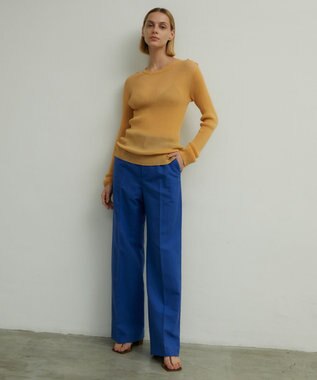 BEIGE， CLAUDE / ワイドストレートパンツ Blue