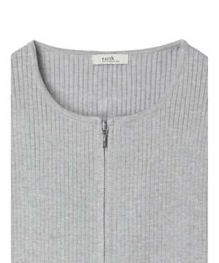 earth music&ecology ダブルジップカーディガン Gray