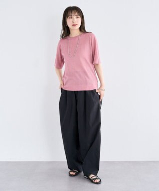 Green Parks ・Ｐｅｔｉｔ　Ｆｌｅｕｒ　ラメシアーニット Pink