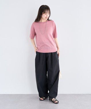 Green Parks ・Ｐｅｔｉｔ　Ｆｌｅｕｒ　ラメシアーニット Pink