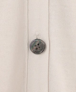 J.PRESS LADIES COOL VIS/CO Vネック カーディガン グレージュ系