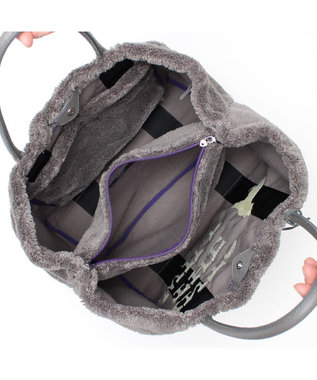 A.D.M.J. 【もこもこ】オスカー/コード刺しゅうキューブトート34cm(Dカン＋) RAT