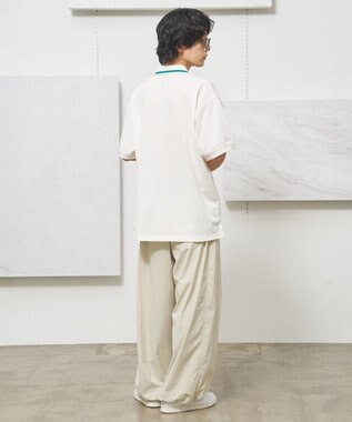 J.PRESS YORK STREET 【UNISEX】ブルドックワンポイント ポロシャツ ホワイト系