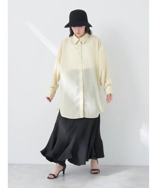 earth music&ecology ウ゛ィンテージボタンシャツ Yellow