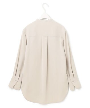 ICB 【WEB限定カラーあり・洗える】 ライトダブルクロス バンドカラーシャツ トープ系