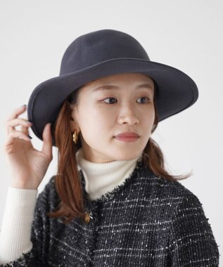 石田製帽 【UNISEX】ポルトガルラビットソフトフェルト オープンクラウン グレー