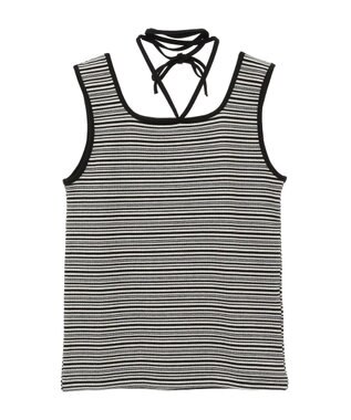 Green Parks チョーカー付きタンクトップ Border