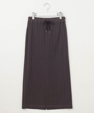 23区 【SLOW/一部店舗限定】ランダムリブフライス スカート ダークブラウン系