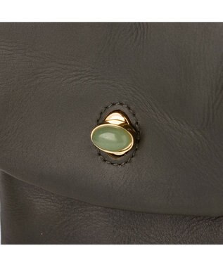 UNBILLION ペルケ perche ジェムストーンヒネリモバイルショルダー グリーン