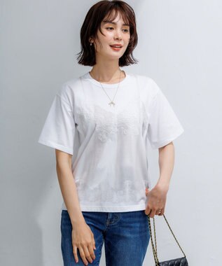 組曲 【先行予約・WEB限定】トロンプルイユ レースキャミソール Ｔシャツ