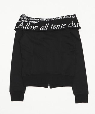 WEGO オフショルグラフィックスウェット ブラック