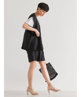 AMERICAN HOLIC リネンブレンドショートパンツ Black