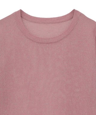 Green Parks ・Ｐｅｔｉｔ　Ｆｌｅｕｒ　ラメシアーニット Pink