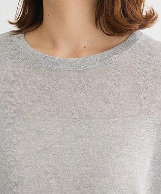 Green Parks ・Ｐｅｔｉｔ　Ｆｌｅｕｒ　ラメシアーニット Gray