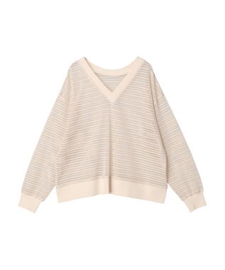 Green Parks ■ＥＳＣＡＲ　２ｗａｙメッシュプルオーバー Ivory