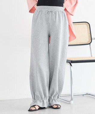 earth music&ecology 裾ドロストスウェットパンツ